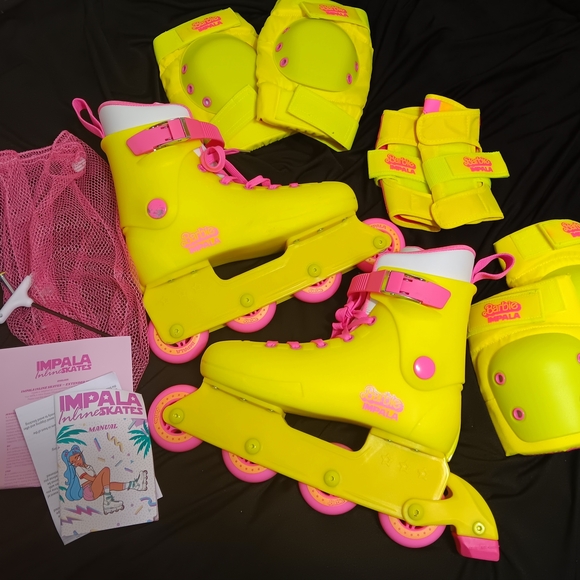Yellow and Pink Inline Skates - Picture 1 of 10